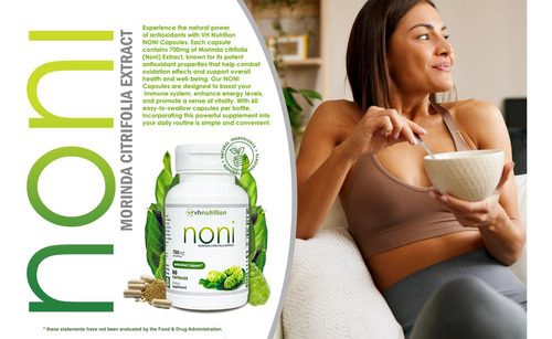 Suplemento Vh Nutrition Noni Em Cápsulas De 700 Mg, Extrato - Imagem 2