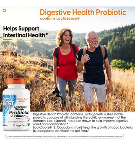 Doctors Best Health Probiotic 2 Bilhões Com Lactospore, Nã - Imagem 4