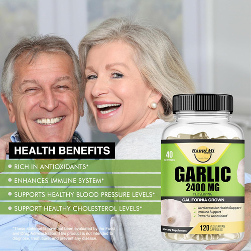 Cápsulas De Alho Mi Nutrition 2400 Mg - Feito Com Bulbos De - Imagem 5