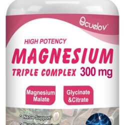 Suplemento De Complexo Triplo De Magnésio, 300 Mg De Complex