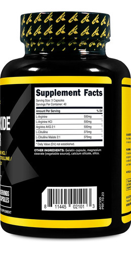 Primaforce Nitric Oxide Booster (2,250mg, 120 Cápsulas) -... - Imagem 4