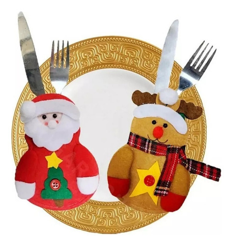 Conjunto De 12 Porta-talheres De Natal, Enfeite Mensal - Imagem 5
