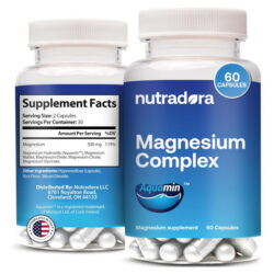 Suplemento De Complexo De Magnésio Nutradora 500 Mg Para Hom
