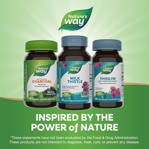 Natures Way Milk Thistle, Apoia A Função Hepática E Vias De - Imagem 7