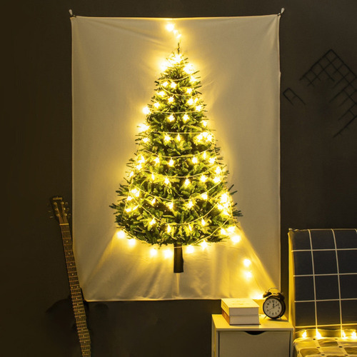 H Tapeçaria De Árvore De Natal 3d Portátil - Imagem 4