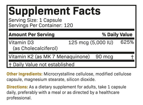 Suplemento De Vitamina K2 (mk7) Da Futurebiotics Com D3 120 - Imagem 7