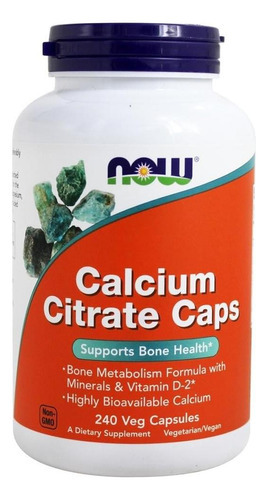 Citrato De Cálcio 240 Vegicaps