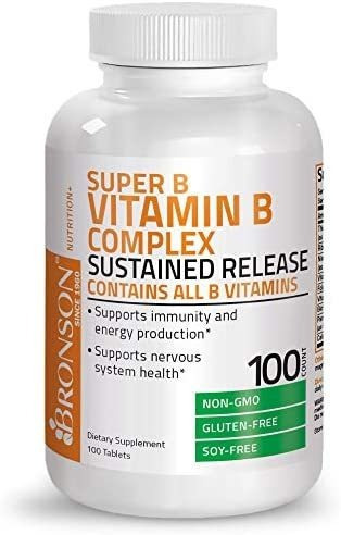 Bronson Super B Vitamina B Complexo De Liberação Lenta Sust - Imagem 6