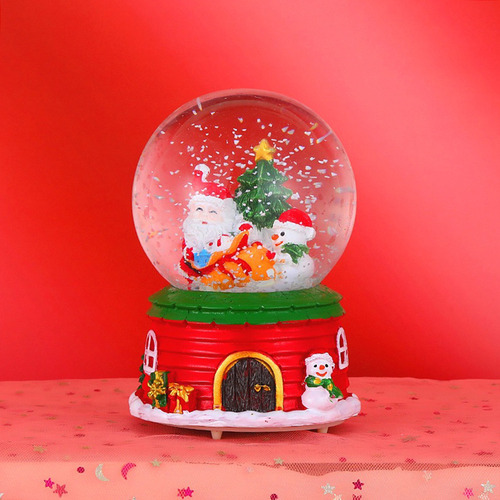 Decoração De Bola De Cristal: Presente De Globo De Neve Mus - Imagem 6