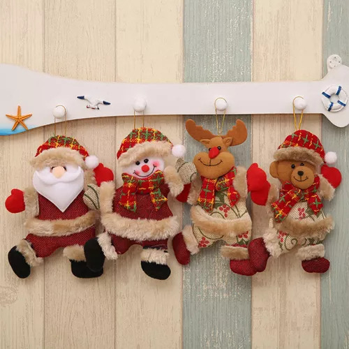 Decorações De Natal Boneco De Neve Papai Noel Alce Urso 20p - Imagem 8