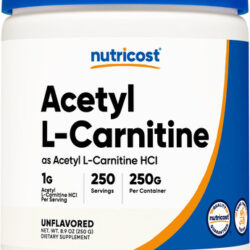 Suplemento Nutricost Acetil L-carnitina (alcar) 250g Em Pó