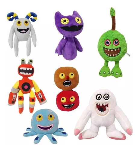 . Boneco De Pelúcia Polvo My Singing Monster De 7 Peças