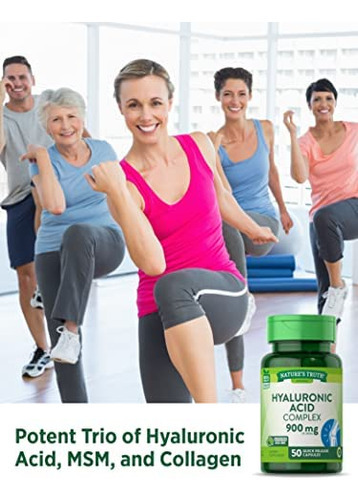 Natures Truth Ácido Hialurônico 900 Mg Cápsulas, 50 Contage - Imagem 3