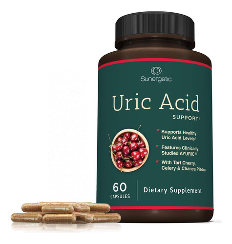 Suplemento Sunergetic Premium Uric Acid Support 60 Cápsulas - Imagem 6
