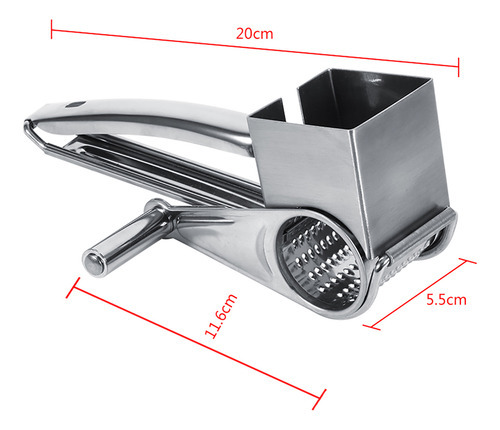Ralador De Queijo De Aço Inoxidável Multifuncional Kitchen C - Imagem 8