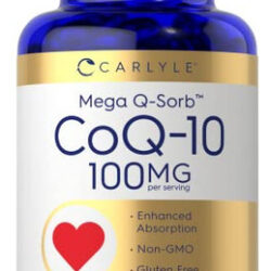 Suplemento Carlyle Mega Q-sorb Coq10 100 Mg 240 Cápsulas Gel