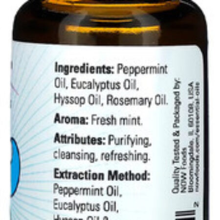 Mistura Óleo Clear The Air Now Foods 30ml Importado 5un - Imagem 4