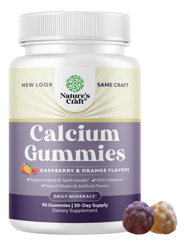 Gomas De Cálcio De Absorção Para Mulheres Com Vitamina D3 -