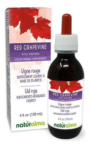 Naturalma Red Grapevine (vitis Vinifera) Tintura De Folhas S