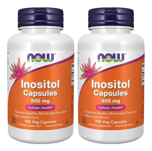 Inositol 500mg 100 Cápsulas (pacote Com 2)
