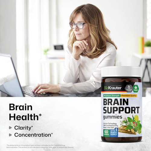 Gomas De Suporte Cerebral Bio Krauter - Suplemento Cerebral - Imagem 2