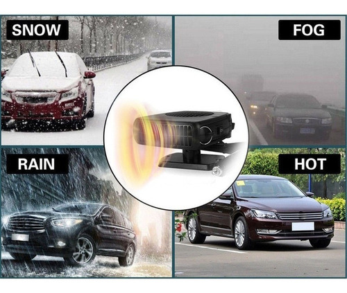 200w 12v Carro Caminhão Auto Aquecedor Quente Fresco Ventila - Imagem 2