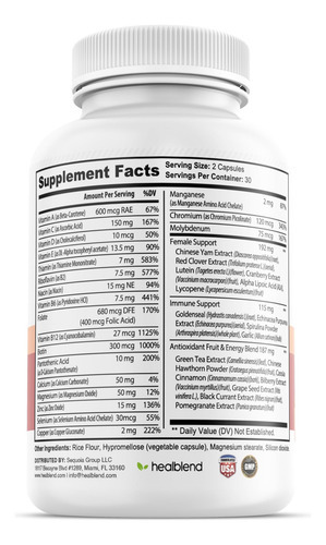 Multivitamínico Feminino Com Biotina (sem Ferro) - 20 Vitami - Imagem 5