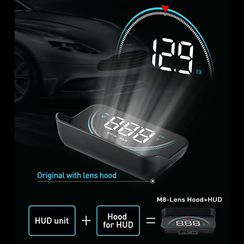 M8 Hud Head Up Hud Display De De De Velocidade Para-brisa Do - Imagem 8