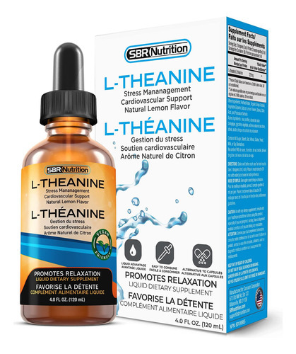 Gotas Líquidas De L-teanina Sbr Nutrition | Totalmente Natur