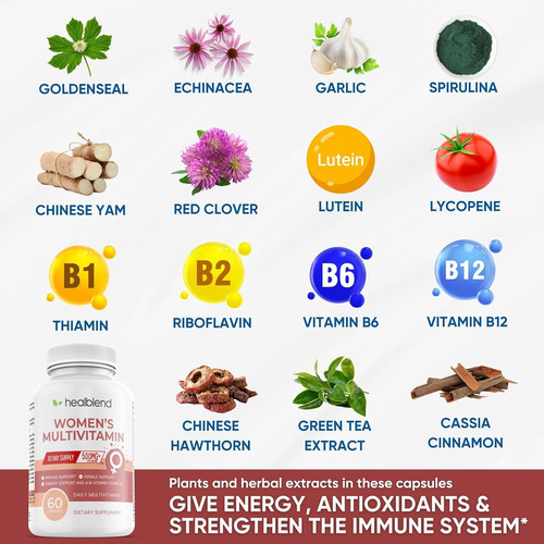 Multivitamínico Feminino Com Biotina (sem Ferro) - 20 Vitami - Imagem 3
