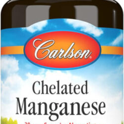 Carlson - Manganês Quelatado, 20 Mg, Absorção Superior, Meta