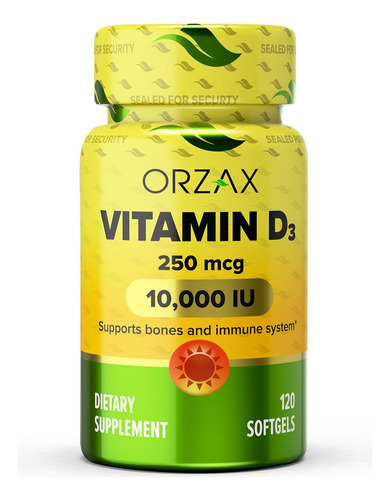Orzax Vitamin Diu, Fornecimento Para 120 Dias, Suporta Siste