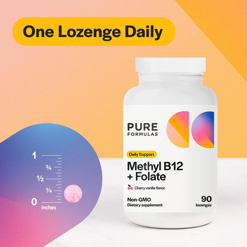Pureformulas Suplemento De Metil B12 + Folato, 1.000 Mcg De - Imagem 4