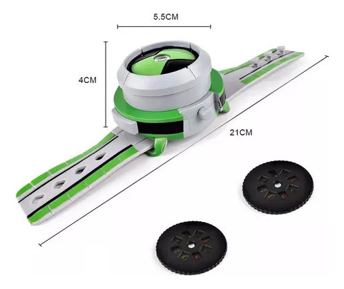 Qrelógio Projeção Ben 10 Omnitrix Brinquedo Infantil Glow - Imagem 2