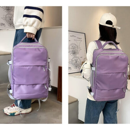 Mochila De Viagem Impermeável Feminina De Grande Capacidade - Imagem 31