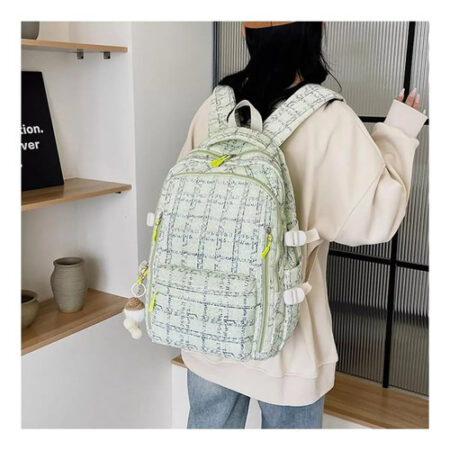 Novo Mochila De Veludo Cotelê E Morango 2024, Linda Mochila - Imagem 22