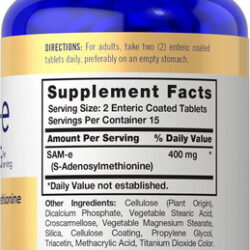 Suplemento Carlyle Sam-e 400 Mg | 30 Comprimidos | Comprimid
