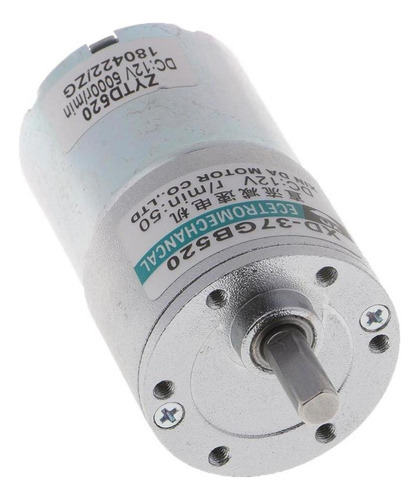 Motor Dc 12v Mini Motor Elétrico, Motor Dc Engrenagem 50rpm - Imagem 6