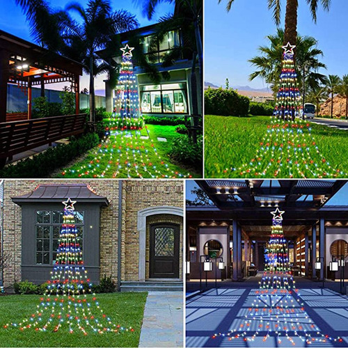 Decorações De Natal, Luzes Led De Estrela De Árvore De Natal - Imagem 10