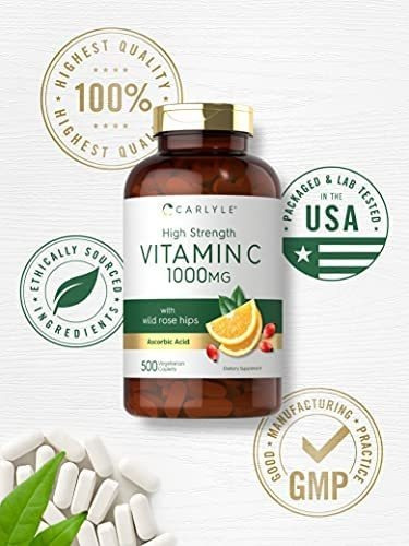 Vitamina C Carlyle 1000 Mg 500 Comprimidos - Imagem 4