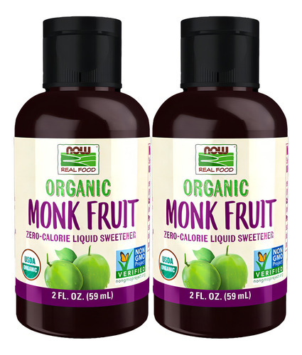 Fruta Dos Monges Now Foods Adoçante Líquido 59ml 2un