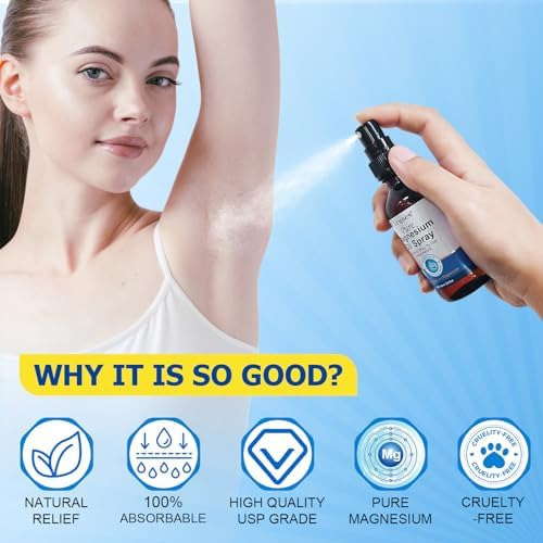 Spray Genérico De Óleo De Magnésio Puro Para Pés E Corpo, Sp - Imagem 4