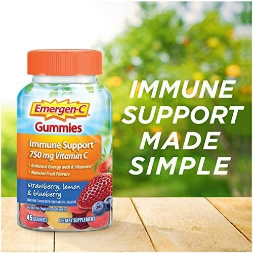 Vitamina C Emergen-c 750 Mg 45 Gomitas/mirtilo - Imagem 3