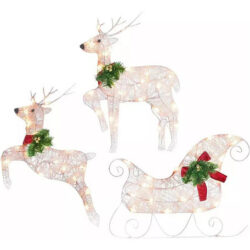 Hhh 3 Luzes De Jardim De Boneco De Neve De Natal K