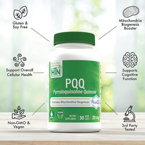 Saúde Através Da Nutrição Pqq 20mg 30 Porções Pirro -caloqui - Imagem 4