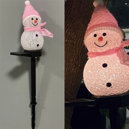 Luz Solar De Boneco De Neve De Natal Para Jardim Ao Ar Livre - Imagem 12