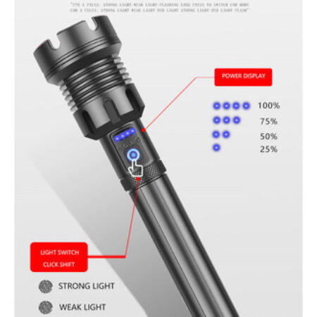 Lanterna Tática Super Poderosa Usb Recarregável - Imagem 6