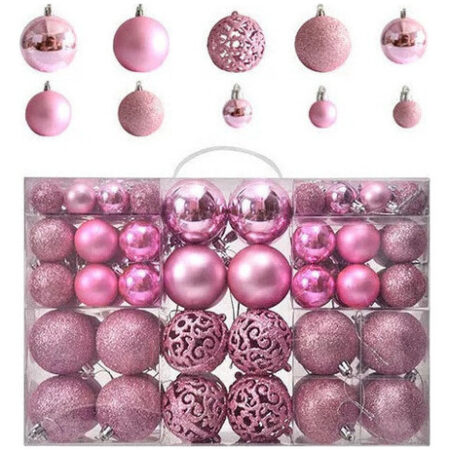 Conjunto De 100 Esferas De Decoração De Natal De Estilo Mist - Imagem 20