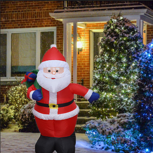Decorações De Natal Mochila Inflável De 1,2 M Papai Noel - Imagem 4