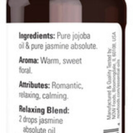 Mistura De Óleo Jasmim Absoluto Now Foods 30ml - Imagem 2